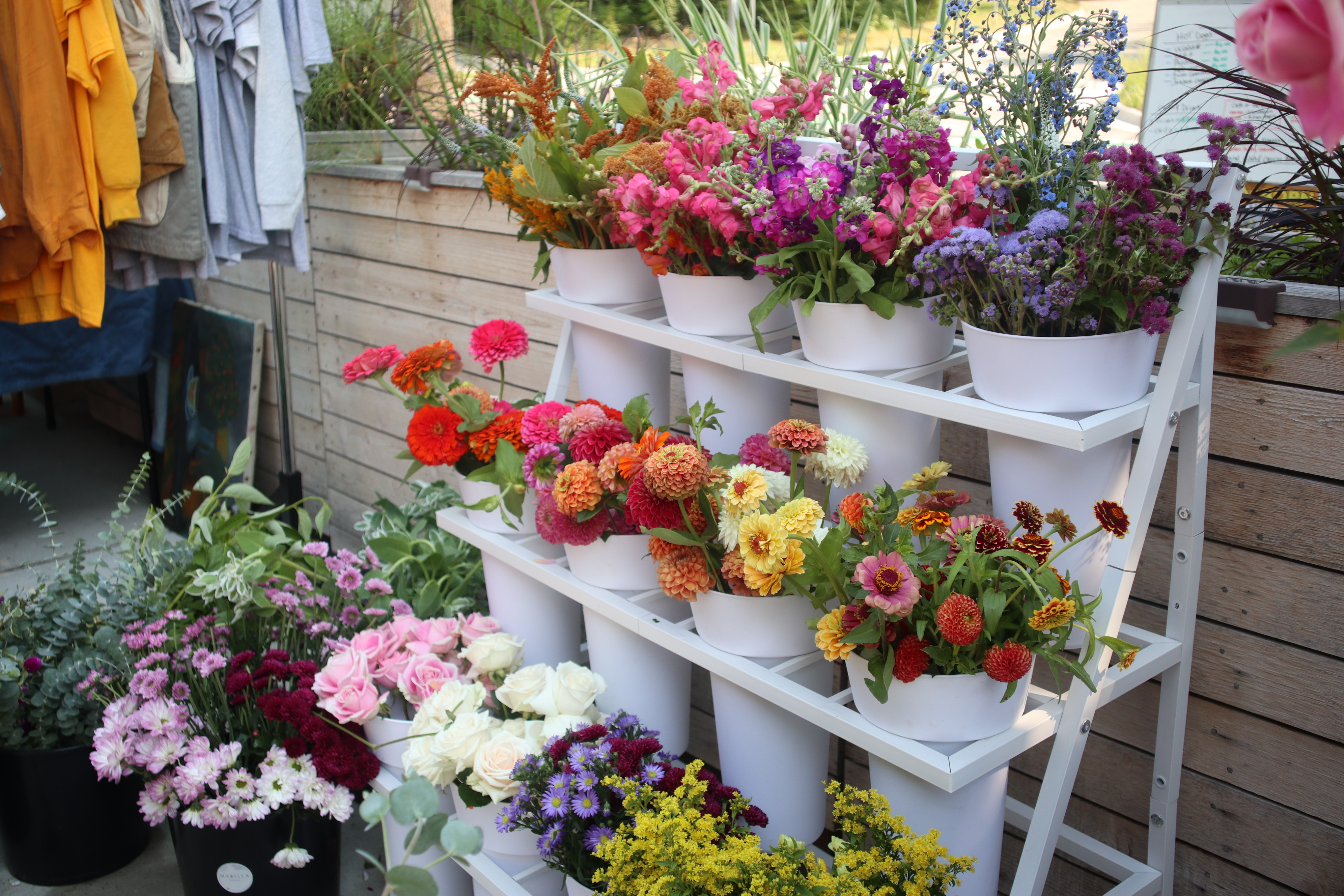 Bouquet bar setup